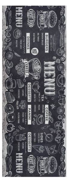 Vinyl-Küchenteppich RICCI Menu Tiefe: 200 cm
