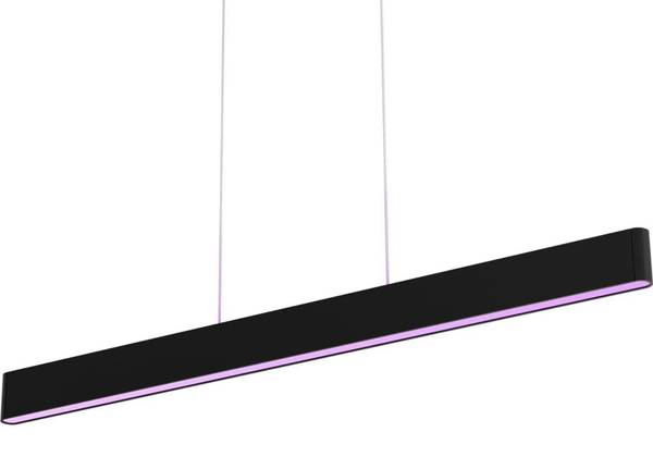 Pendelleuchte Ensis Schwarz - Aluminium - ABS - 4 x 130 x 9 cm