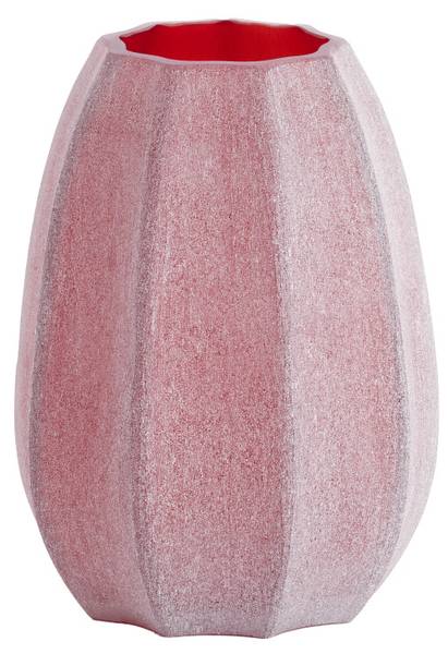 Topf BRADLEY Rot - Glas - 17 x 24 x 17 cm