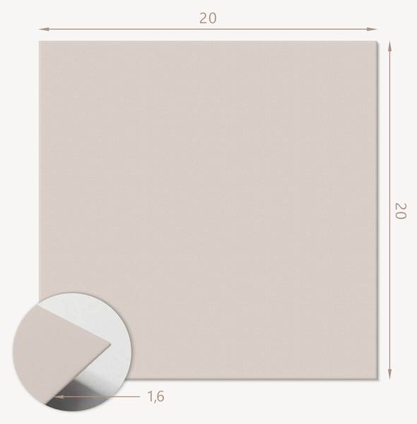 Vinylfliese Beigehell 20er-Set 20 x 20 cm