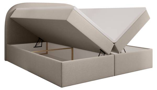 Boxspringbett ZEN mit Bettkasten Beige - Liegefläche Breite: 180 cm