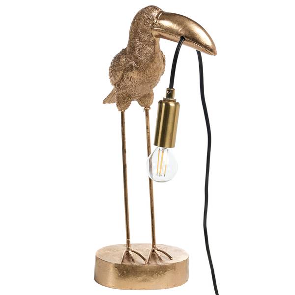 Tafellamp ARACARI goud - hars - 24 x 42 x 15 cm