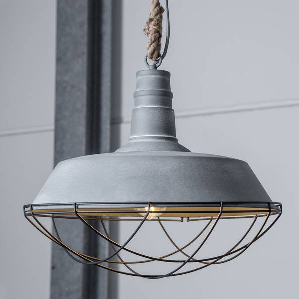 Hängelampen 1815165 1 Grau - Metall - 47 x 131 x 47 cm