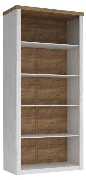 Regal Prowansja 11 Braun - Weiß - Holzwerkstoff - 90 x 198 x 43 cm