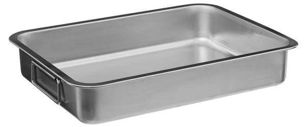 Rotisserie-Gericht BASIC Silber - Metall - 29 x 7 x 39 cm