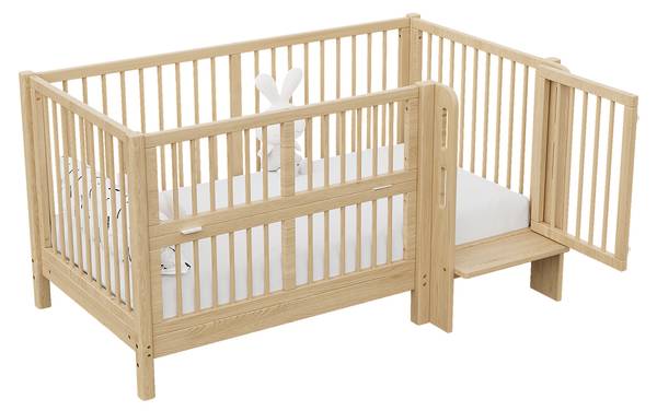 Babybett Natu1470Ⅰ Braun - Kiefer - 78 x 80 x 151 cm