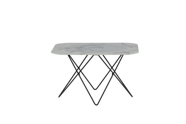 Couchtisch TRISTAR CT80 Schwarz - Weiß