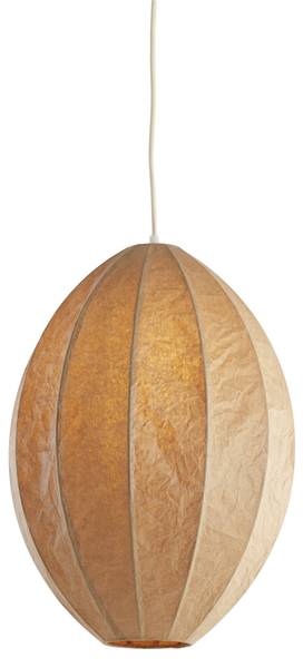 Pendelleuchte MILATOS Braun - Textil - 38 x 51 x 38 cm