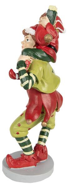 Elf Xmas&Ismael Rot - Kunststoff - 9 x 19 x 12 cm