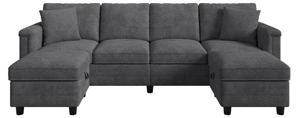 Ecksofa LADECHAN647 Ⅳ Grau