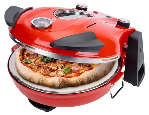 Pizzaofen 1200 Rot - Metall - 36 x 19 x 35 cm