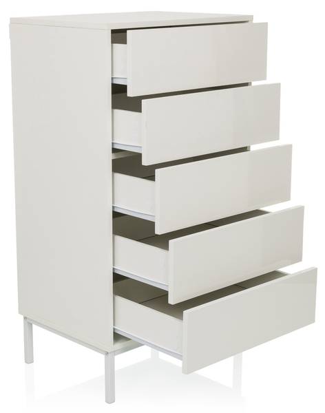 Kommode BJORDAL Weiß - Holzwerkstoff - 40 x 100 x 55 cm