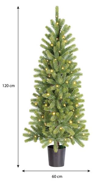 Kunstkerstboom verlicht Nagoya 60 x 120 x 60 cm