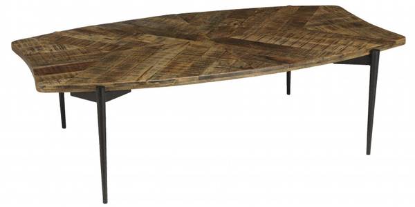 Couchtisch KIARA Braun - Massivholz - 75 x 40 x 135 cm