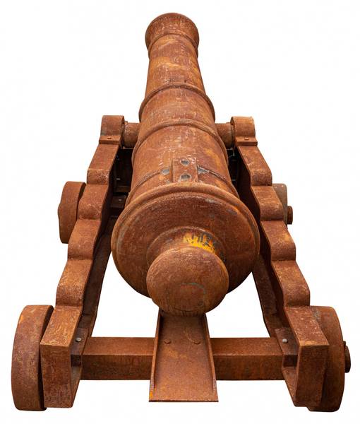 Réplique statue CANON II Marron - Fonte - 95 x 80 x 215 cm