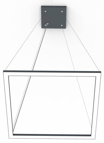 Suspension Frame Anthracite - 60 x 60 cm