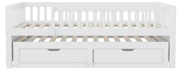 Kinderbett Dioscuri Ⅰ Weiß - Breite: 95 cm