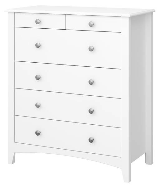 Kommode Mulon Weiß - Holz teilmassiv - 80 x 95 x 40 cm