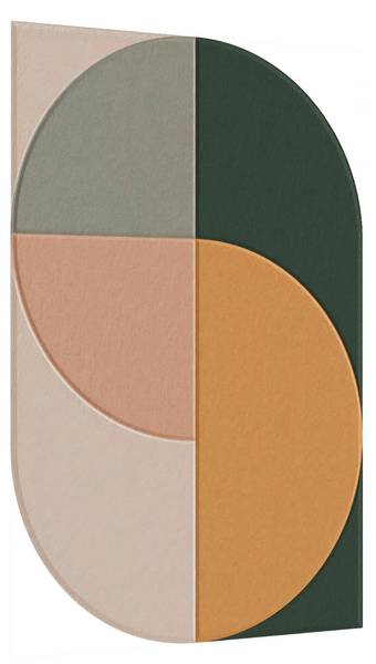 Akustikpaneel MILLA Beige - Grün - Pink - Gelb - Textil - 60 x 90 x 1 cm