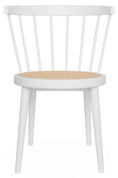 Stuhl Nora 4er Set Weiß - Holz teilmassiv - 53 x 76 x 53 cm