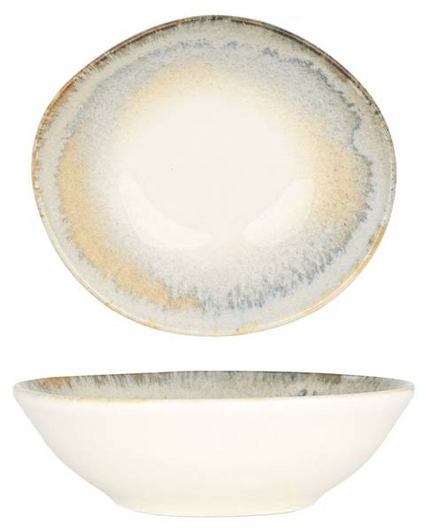 Kommetjes Knidos  set van 2 porselein - 18 x 2 x 18 cm