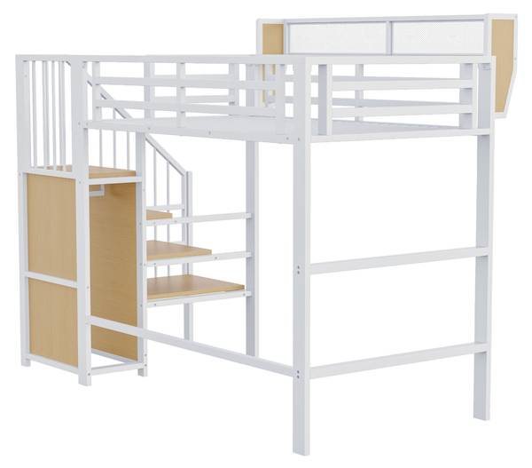 Hochbett AtticSHEF Ⅰ Weiß - Breite: 95 cm