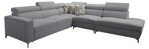 Ecksofa Baltico VIII Grau - Ecke davorstehend rechts