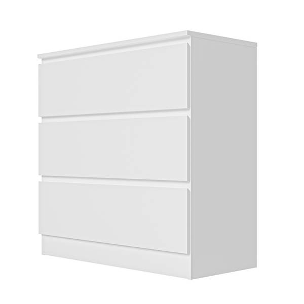 Sideboard GCY108 Weiß - Holzwerkstoff - 78 x 78 x 36 cm