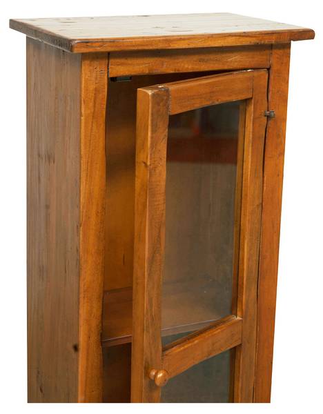 Vitrinenschrank TOM Braun - Linde - 25 x 98 x 40 cm