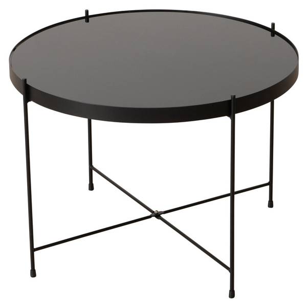 Couchtisch SHERIN Schwarz - Metall - 57 x 40 x 57 cm