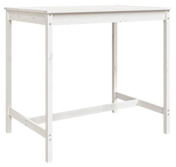 Gartenbar-Set 3028307 (5-teilig) Weiß - Kiefer - 121 x 110 x 82 cm