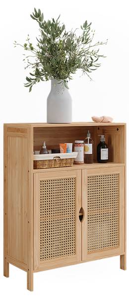 Meuble salle de bain Liora 51646 Vert - Bois manufacturé - 60 x 80 x 29 cm