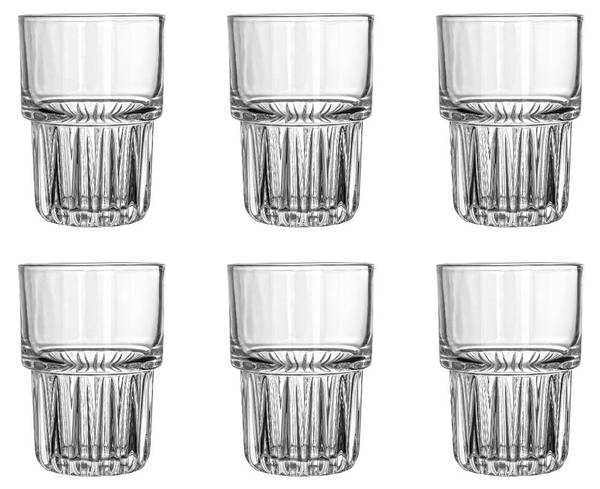 Trinkglas Monaco 6er Set Glas - 8 x 12 x 8 cm