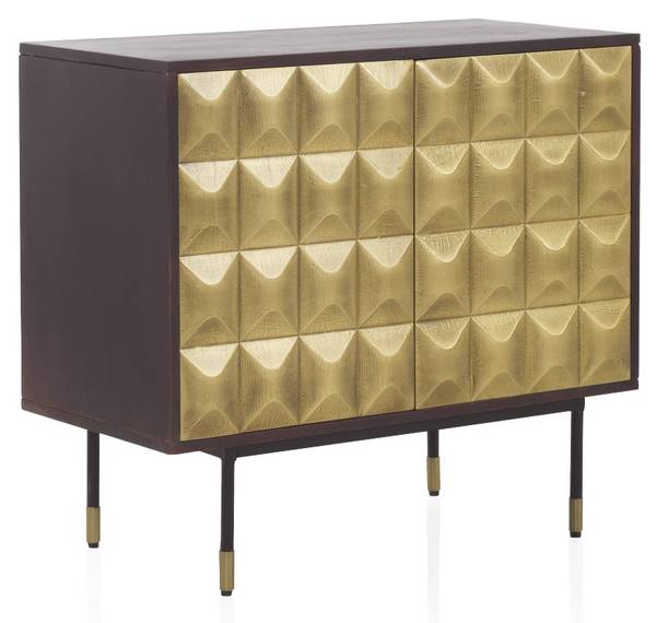 Sideboard  10838 Braun - Holz teilmassiv - 85 x 75 x 40 cm