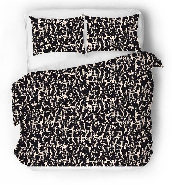 Satin Bettwäsche ZEN Schwarz - Textil - 135 x 1 x 200 cm