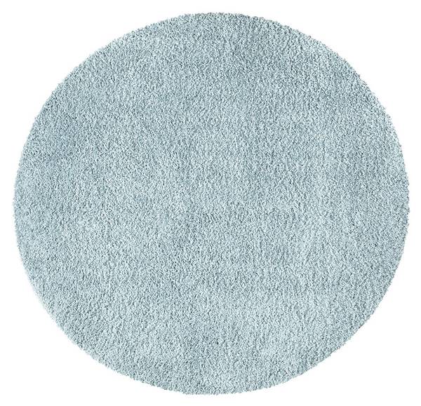 Hochflor-Teppich City Shaggy Türkis - 120 x 120 cm