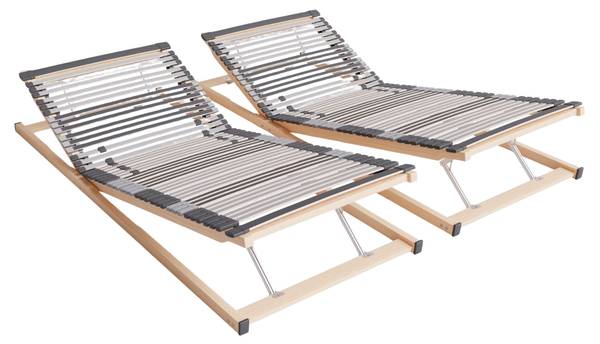 Lattenrost 7-Zonen verstellbar 2er Set 200 x 160 cm