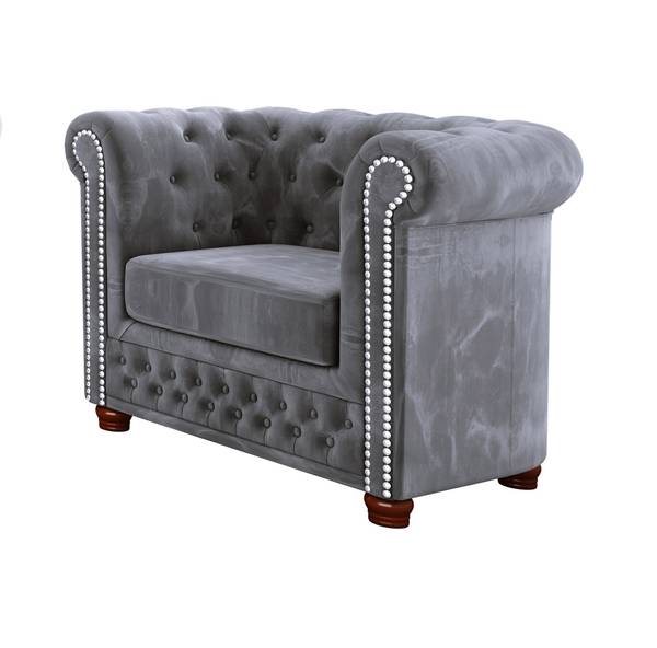 Chesterfield Ely Polstergarnitur 3+2+1 Grau