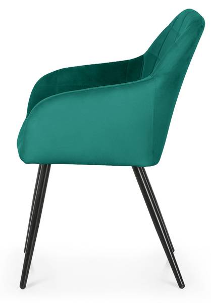 Esszimmerstuhl LUXANO 2er-Set Dunkelgrün