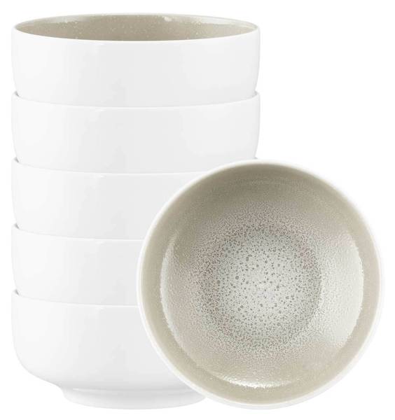 Müslischalen Sento Home 6er Set Weiß - Porzellan - 16 x 7 x 16 cm