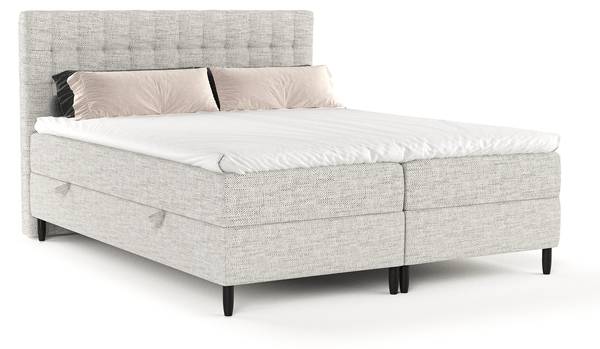 Boxspringbett Divine Grau - Liegefläche Breite: 180 cm