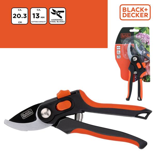Gartenschere MEBLSN451007 Schwarz - Kunststoff - 6 x 3 x 21 cm