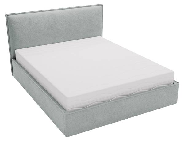 Polsterbett Bianco Grau - Liegefläche Breite: 160 cm