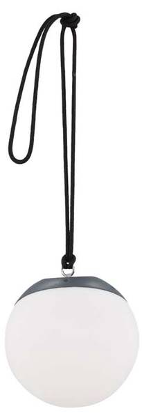 Hanglamp Doris zwart - kunststof - 20 x 19 x 20 cm