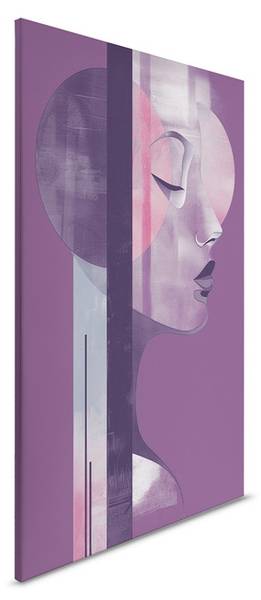 Leinwandbild Metropolis Plum 60 x 90 cm