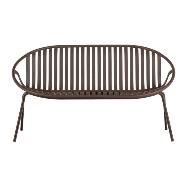 Gartensofa BRUCE Braun - Violett - Eisen - Polypropylen - 131 x 73 x 72 cm