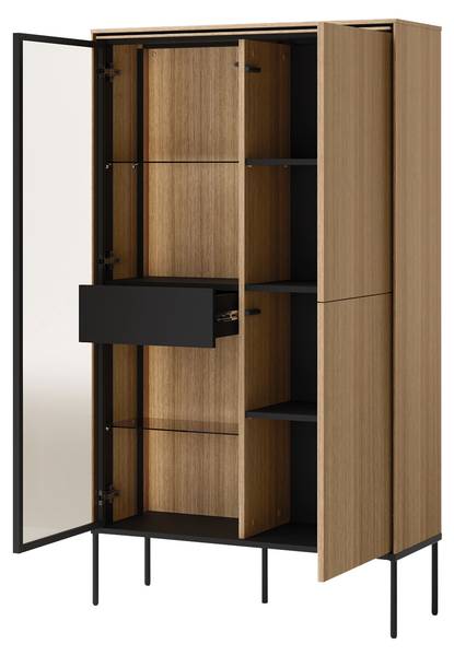 Kombikommode Visso 01 Braun - Holzwerkstoff - 91 x 158 x 34 cm
