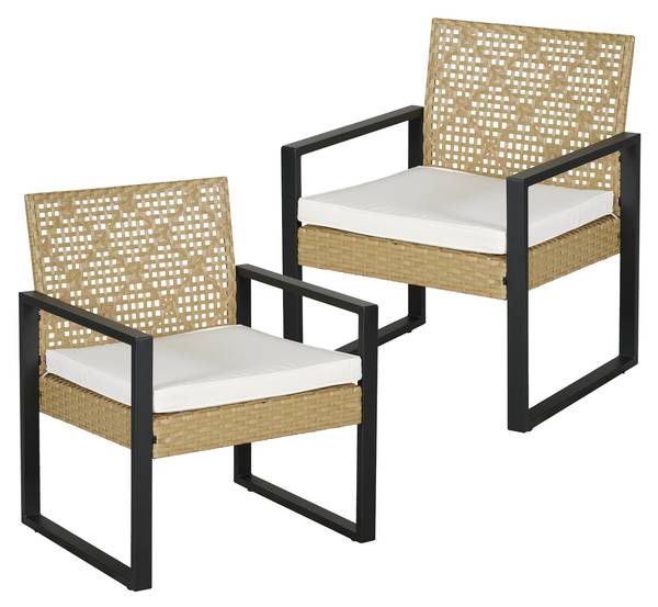 Salon de jardin 4 pièces Calciano Acier - 84 x 39 x 45 cm