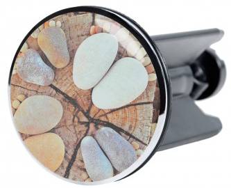 Waschbeckenstöpsel Füße Braun - Kunststoff - 4 x 7 x 7 cm