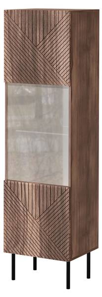 Hochvitrine Art Deco Braun